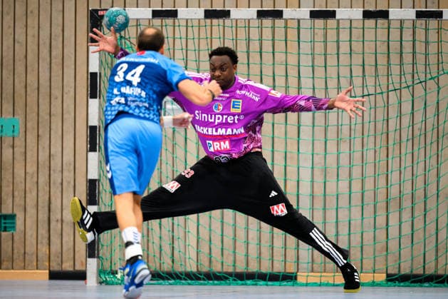 Altensteig: SCup - 26 27 - HC Erlangen - TVB Stuttgart Kai Häfner Haefner (Stuttgart), hc93 Altensteig Eichwaldhalle Baden-Württemberg Deutschland