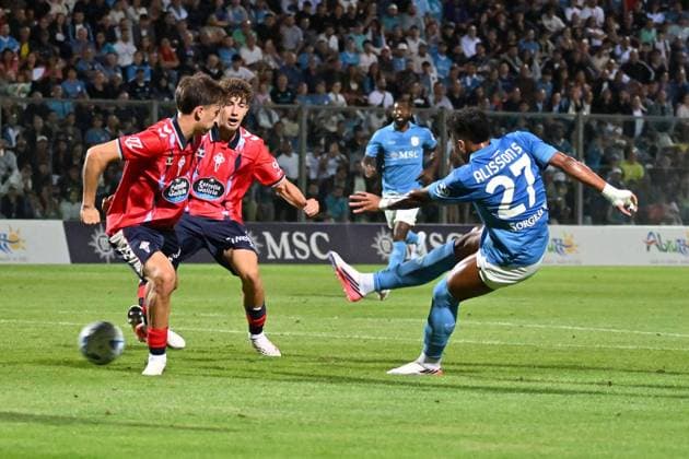 Foto IPP Felice De Martino Castel di Sangro Aq 08 08 2026 Calcio Partita Amichevole 2026 2027 Napoli - Celta De Vigo Nella foto: Alisson Santos Italy Photo Press World Copyright Copyright: xIMAGO R4924_italyphotopressx