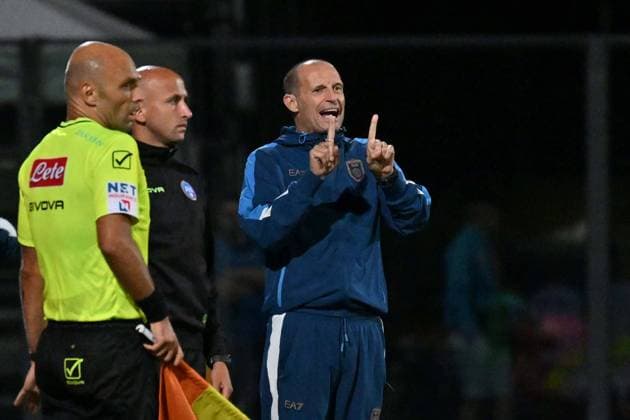 Foto IPP Felice De Martino Castel di Sangro Aq 08 08 2026 Calcio Partita Amichevole 2026 2027 Napoli - Celta De Vigo Nella foto: Massimiliano Allegri Italy Photo Press World Copyright Copyright: xIMAGO R4924_italyphotopressx