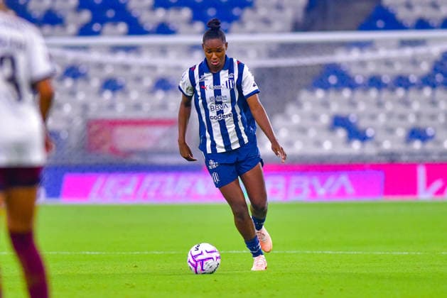 LIGA BBVA MX FEMENIL APERTURA 2026 LIGA BBVA MX FEMENIL APERTURA 2026 MONTERREY VS ATLANTE 08082026 MONTERREY, NUEVO LEON. Action photo of Daiane Limeira (3) of Rayadas de Monterrey, during a week 2 match of the 2026 Tournament of the Liga BBVA MX femenil held a the Estadio BBVA of Monterrey, Nuevo Leon, Mexico. Foto de accion de Daiane Limeira (3) de Rayadas de Monterrey, durante juego de la jornada 2 del Torneo Apertura 2026 de la Liga BBVA MX femenil celebrado en el Estadio BBVA de Monterrey, Nuevo Leon, Mexico. PHOTO BY IMAGENSHOP AGENCIA FOTOGRAFICA MONTERREY NUEVO LEON MEXICO Copyright: xIMAGENSHOPxAGENCIAxFOTOGRAFICAx