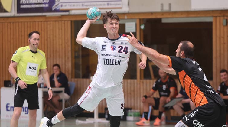 Handball, Testspiel, SG BBM Bietigheim - Kadetten Schaffhausen Bönnigheim , Handball SG BBM Bietigheim vs. Kadetten Schaffhausen , Maxim Orlov ( BBM )