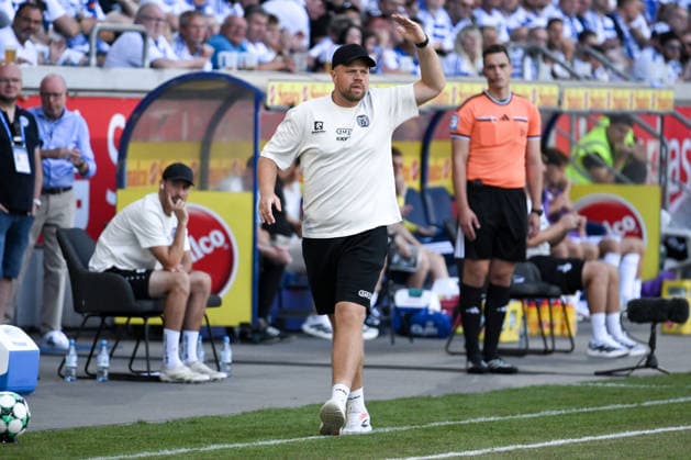 Trainer Lucas Beniermann (SV Meppen) 08.08.2026, Fussball, 3. Liga, Saison 2026 27, 1. Spieltag, MSV Duisburg - SV Meppen 3:0 DFB regulations prohibit any use of photographs as image sequences and or quasi-video Duisburg Schauinsland Reisen Arena Nordrhein Westfalen Deutschland