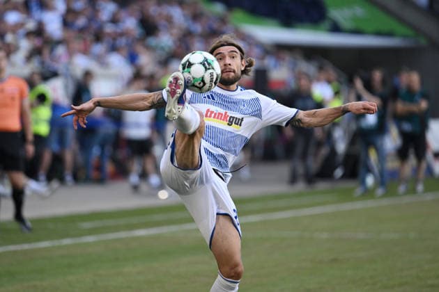 Joshua Bitter (MSV Duisburg) 08.08.2026, Fussball, 3. Liga, Saison 2026 27, 1. Spieltag, MSV Duisburg - SV Meppen 3:0 DFB regulations prohibit any use of photographs as image sequences and or quasi-video Duisburg Schauinsland Reisen Arena Nordrhein Westfalen Deutschland
