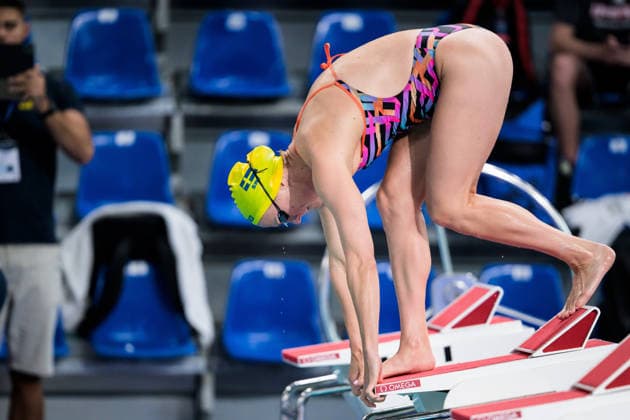 260809 Sarah Sjöström of Sweden at a swimming training session during day ten of the 2026 European Aquatics Championships on August 9, 2026 in Saint-Denis. Photo: Joel Marklund BILDBYRAN kod JM JM0836 bbeng simning swimming svomming 2026 european aquatics championships em träning training practice Sverige Sweden Copyright: JOELxMARKLUND BB260809JM004