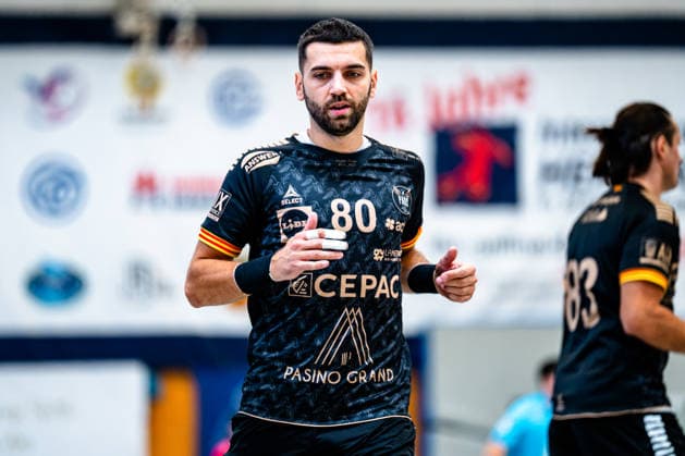 09.08.2026, xdobgx, Handball Heide-Cup 2026, HOJ Elite - Provence Aix v.l. Vanja Ilic (PAUC Handball, 80) Portrait, Portraet, Einzelbild Schneverdingen