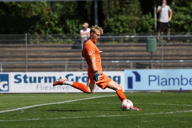 Fußball I Herren I Saison 2026 2027 I Regionalliga Nord I 2.Spieltag I FC St.Pauli II - Bremer SV I 09.08.2026 Nico Weide (30, Bremer SV) Norderstedt Edmund Plambeck Stadion Schleswig-Holstein Deutschland Copyright: xLobeca RalfxHomburgx