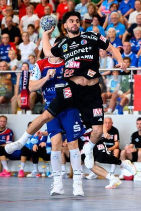 Altensteig: SCup - Spiel Platz 3 - 26 27 - HBW Balingen - HC Erlangen Eloy Morante Maldonado (HC Erlangen) Altensteig Eichwaldhalle Baden-Württemberg Deutschland