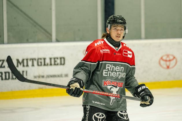 Der Neihai Daniel Fischbuch (Koelner Haie, 71) im Training. Oeffentliches Training Koelner Haie im Haie Zentrum, Penny DEL, Eishockey, Saison 2026 2027, 09.08.2026 oeffentliches Training Koelner Haie, Penny DEL, Saison 2026 2027, 09.08.2026 Koeln Copyright: xEibner-Pressefoto ThomasxHaeslerx EP_THR