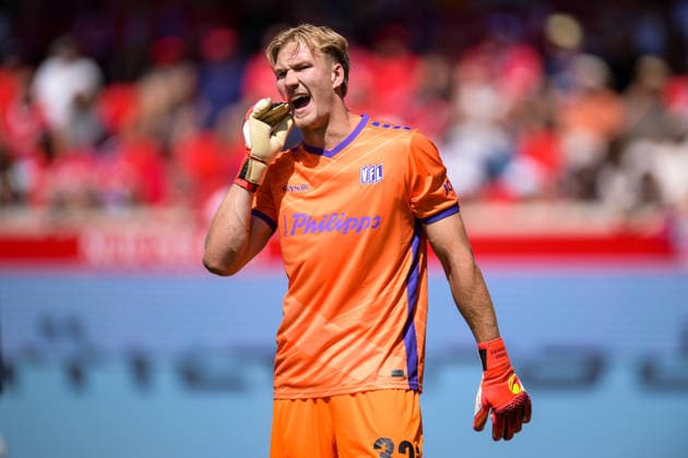 Fußball, 2. Bundesliga, 20260808, 1. FC Heidenheim - VfL Osnabrück. Im Bild Torwart Jonas KRUMREY (Osnabrück, 32). Heidenheim Voith-Arena Baden-Württemberg Deutschland Copyright: Passion2Press MarkusxFischerx