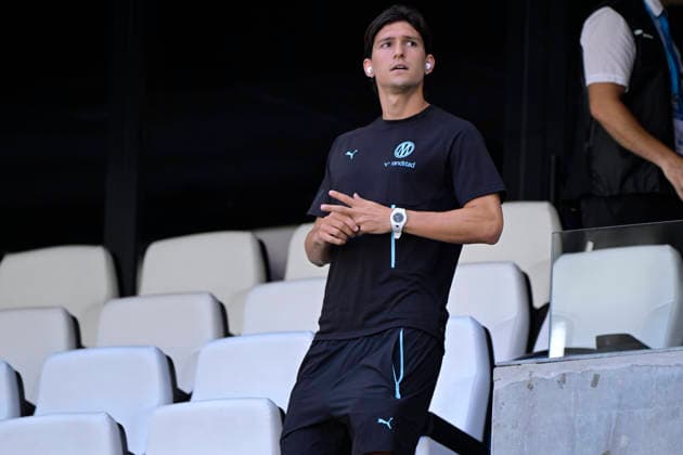 FOOTBALL : Olympique de Marseille VS Athletic Club Bilbao - 09 08 2026 Leonardo Balerdi (OM) - Olympique de Marseille and Athletic Club Bilbao on August 9, 2026 at the CEPAC Velodrome Stadium in Marseille. MarseilleFrance  Copyright: xWilliamxCannarellax