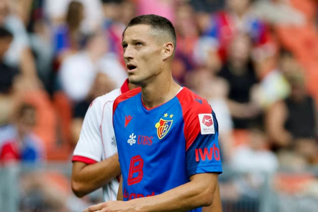 Zan Celar (FC Basel, 09) , Schweiz, Fussball, Super League, 3.Spieltag, 2026 2027, FC Basel 1893 vs. FC Thun, 09.08.2026, Basel Sankt Jakob Park Schweiz Copyright: xGrantxHubbsx