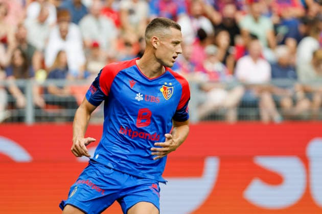 Zan Celar (FC Basel, 09) , Schweiz, Fussball, Super League, 3.Spieltag, 2026 2027, FC Basel 1893 vs. FC Thun, 09.08.2026, Basel Sankt Jakob Park Schweiz Copyright: xGrantxHubbsx