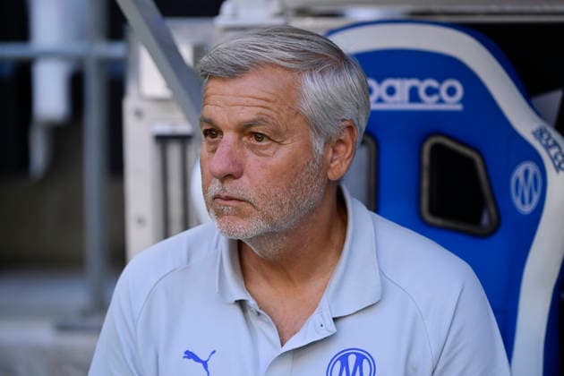 FOOTBALL : Olympique de Marseille VS Athletic Club Bilbao - 09 08 2026 Bruno Genesio (Coach Olympique de Marseille) - Pre-season friendly between Olympique de Marseille and Athletic Club Bilbao on August 9, 2026 at the CEPAC Velodrome Stadium in Marseille. MarseilleFrance  Copyright: xWilliamxCannarellax