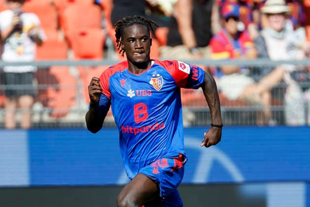 Asane Sow (FC Basel, 18) , Schweiz, Fussball, Super League, 3.Spieltag, 2026 2027, FC Basel 1893 vs. FC Thun, 09.08.2026, Basel Sankt Jakob Park Schweiz Copyright: xGrantxHubbsx
