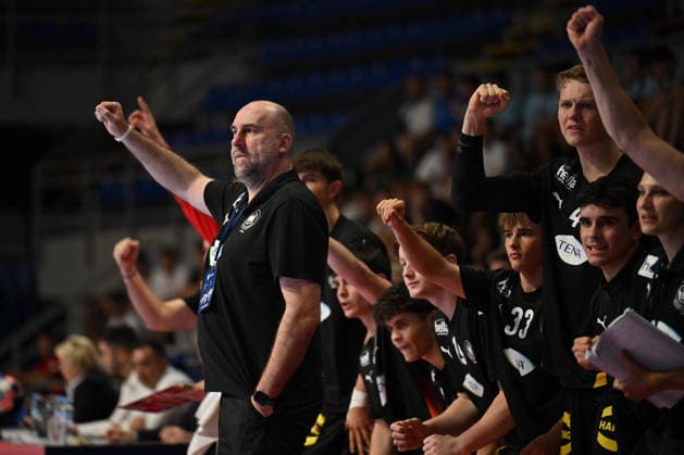 GERMANY vs SLOVENIA ERIK WUDTKE coach handball U18 Gernany national team, Nationalteam vs Slovenia during EHF U18 European Championship, EM, Europameisterschaft final match at Aleksandar Nikolic Pionir hall, Belgrade 09.08.2026 Foto: HANDBALL, SERBIA, EHF EUROPEAN U18 CHAMPIONSHIP, GERMANY, SLOVENIA Belgrade Aleksandar Nikolic Pionir arena Serbia Copyright: xMarkoxMetlasx xMNxPressx