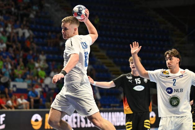 GERMANY vs SLOVENIA LUK KRESAL handball U18 Gernany national team, Nationalteam vs Slovenia during EHF U18 European Championship, EM, Europameisterschaft final match at Aleksandar Nikolic Pionir hall, Belgrade 09.08.2026 Foto: HANDBALL, SERBIA, EHF EUROPEAN U18 CHAMPIONSHIP, GERMANY, SLOVENIA Belgrade Aleksandar Nikolic Pionir arena Serbia Copyright: xMarkoxMetlasx xMNxPressx