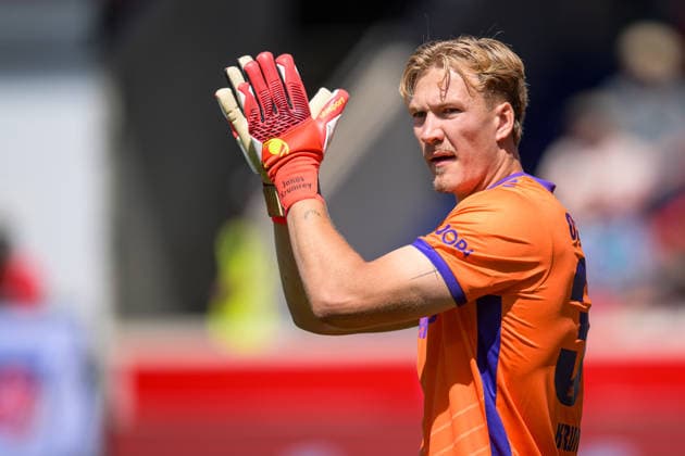 Fußball, 2. Bundesliga, 20260808, 1. FC Heidenheim - VfL Osnabrück. Im Bild Torwart Jonas KRUMREY (Osnabrück, 32). Heidenheim Voith-Arena Baden-Württemberg Deutschland Copyright: Passion2Press MarkusxFischerx