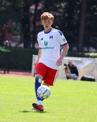 Fußball, U19, FC St. Pauli - Hamburger SV U19 DFB-Nachwuchsliga - Vorrunde Gruppe A FC St.Pauli - Hsamburger SV im Hammer Park Stadion Hannes Trampnau (HSV)