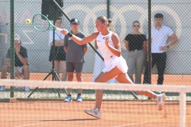 Leipzig Open 2026, ITF-Finale: Ida Wobker vs. Irene Burillo, 09.08.2026 Ida Wobker (Deutschland GER) im Finale. Leipzig Open 2026, ITF World Tennis Tour, 09.08.2026 auf der Anlage des Leipziger Tennisclubs 1990 in der Sportforum-Nordanlage. Copyright: xBEAUTIFULxSPORTS JanxKaeferx