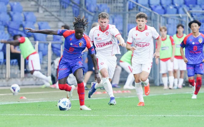 09.08.2026 Schweiz Fussball Herren Super League Saison 2026-2027 FC Basel - FC Thun 4:2 Bild , Asane Sow, FC Basel Aktion