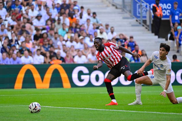 FOOTBALL : Olympique de Marseille VS Athletic Club Bilbao - 09 08 2026 Inaki Williams (ATH) - Pre-season friendly between Olympique de Marseille and Athletic Club Bilbao on August 9, 2026 at the CEPAC Velodrome Stadium in Marseille. MarseilleFrance  Copyright: xWilliamxCannarellax