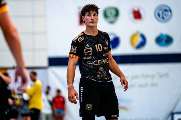 09.08.2026, xdobgx, Handball Heide-Cup 2026, HOJ Elite - Provence Aix v.l. Eliott Desblancs (PAUC Handball, 10) Portrait, Portraet, Einzelbild Schneverdingen