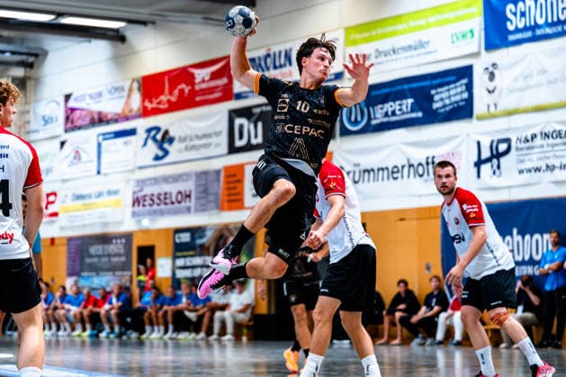 09.08.2026, xdobgx, Handball Heide-Cup 2026, HOJ Elite - Provence Aix v.l. Eliott Desblancs (PAUC Handball, 10) beim Wurf, in action, throwing Schneverdingen