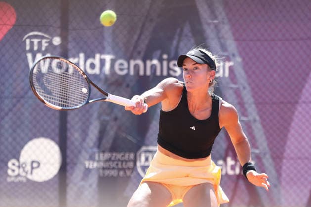 Leipzig Open 2026, ITF-Finale: Ida Wobker vs. Irene Burillo, 09.08.2026 Irene Burillo (Spanien ESP) im Finale. Leipzig Open 2026, ITF World Tennis Tour, 09.08.2026 auf der Anlage des Leipziger Tennisclubs 1990 in der Sportforum-Nordanlage. Copyright: xBEAUTIFULxSPORTS JanxKaeferx