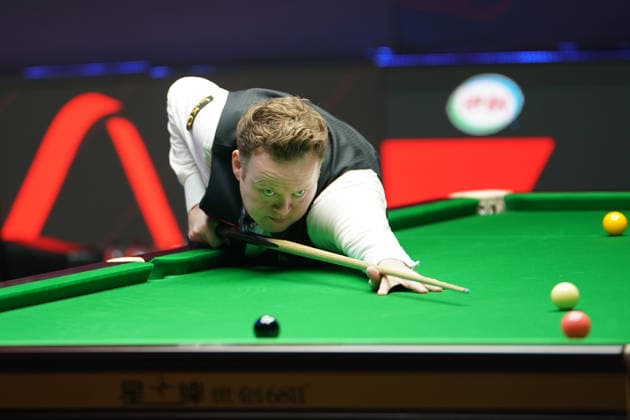 TAIYUAN, CHINA - AUGUST 09: Shaun Murphy of England plays a shot in the first round match against Matthew Selt of England on day 2 of the 2026 World Snooker Tour China Open at Taiyuan Binhe Sports Center on August 9, 2026 in Taiyuan, Shanxi Province of China.  Copyright: xTaixChengzhex 111659004969
