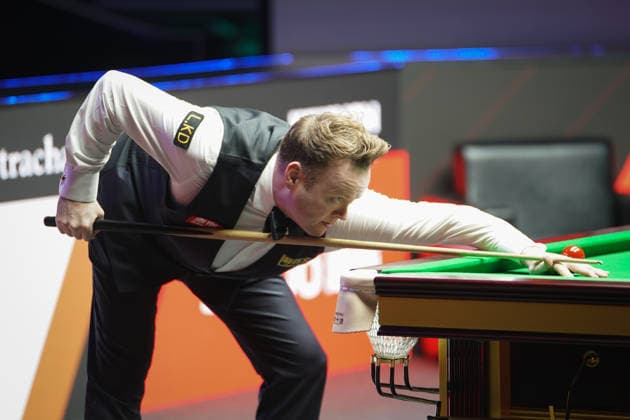 TAIYUAN, CHINA - AUGUST 09: Shaun Murphy of England plays a shot in the first round match against Matthew Selt of England on day 2 of the 2026 World Snooker Tour China Open at Taiyuan Binhe Sports Center on August 9, 2026 in Taiyuan, Shanxi Province of China.  Copyright: xTaixChengzhex 111659004954