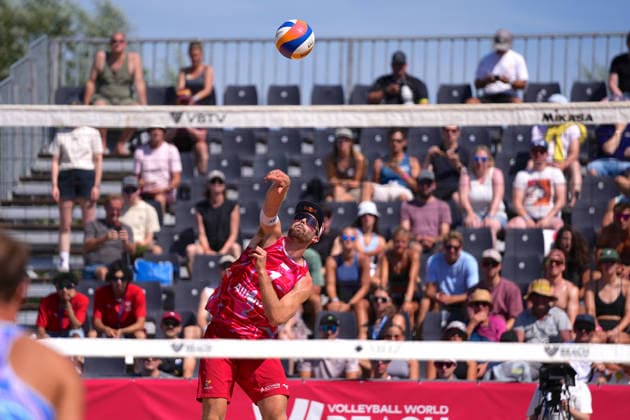 Anders Mol ( NOR ) during the Beachvolleyball Elite 16 Tournament at Rennbahn Hamburg-Horn, Hamburg. Copyright: xJuliaxKneisslx xSPPx Sportspressphoto_SPR203682