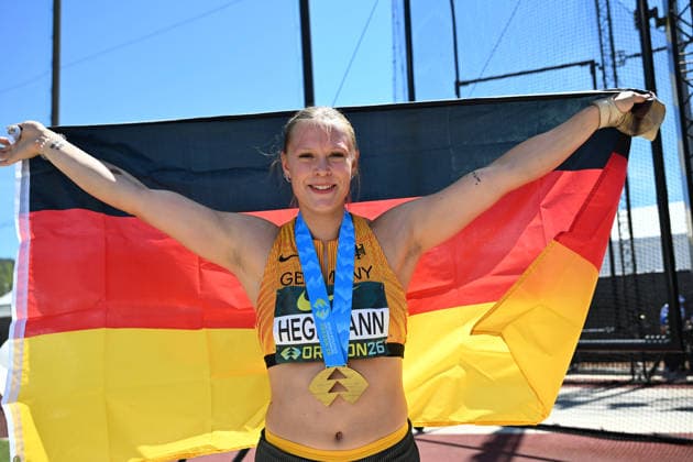 World Athletics U20 Championships Oregon 2026 EUGENE, UNITED STATES OF AMERICA - AUGUST 9, 2026 : Clara Hegemann (GER) wins GOLD in the hammer throw during the World Athletics U20 Championships Oregon 2026 at Hayward Field on August 9, 2026 in Eugene, United States Of America. Copyright: xBEAUTIFULxSPORTS DecaxText&Bildx