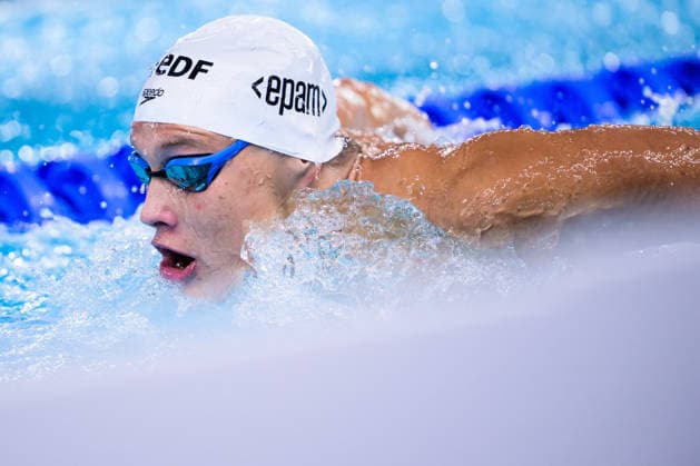 260810 Eetu Autio of Finland competes in men™s 400 meters individual medley swimming heats during day eleven of the 2026 European Aquatics Championships on August 10, 2026 in Saint-Denis. Photo: Joel Marklund BILDBYRAN kod JM JM0838 bbeng simning swimming svomming 2026 european aquatics championships em Copyright: JOELxMARKLUND BB260810JM002