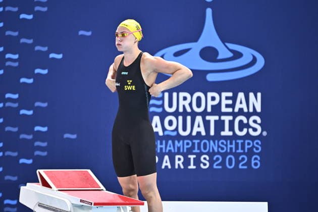 PARIS, FRANCE 20260810 Sofia Astedt in the 100 meter freestyle, during the European Swimming Championships in Paris.
