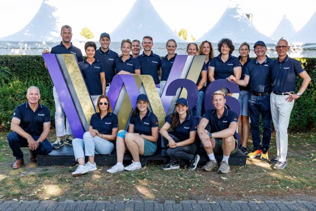 AACHEN - FEI World Championships 2026, AACHEN - FEI World Championships 2026 Team Germany LOCHTHOWE Hendrik (Co-Bundestrainer), HEMMER Katharina (GER), NETZ Raphael (GER), WANDRES Frederic (GER), WERTH Isabell (GER), THEODORESCU Monica (Bundestrainer), ROESER Klaus (Chef dÂ Equipe) 1st Horse Inspection Dressage Aachen, Reitstadion Soers 10. August 2026 -