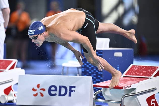 PARIS, FRANCE 20260810 Elias Persson in the 50 meter butterfly, during the European Swimming Championships in Paris.