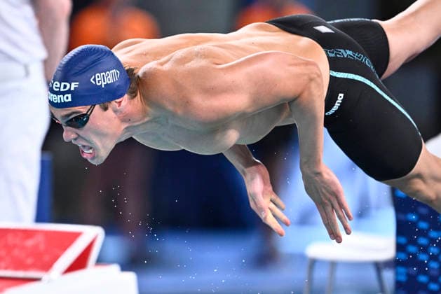 PARIS, FRANCE 20260810 Elias Persson in the 50 meter butterfly, during the European Swimming Championships in Paris.