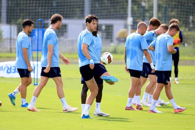 10.08.2026, DEU GER, Fussball , 2.Fussballbundesliga, Saison 2026 2027), Sportforum, Hertha BSC, Training Linus Gechter (Hertha BSC Berlin 44), Hertha-Spielerkreis 2. Liga: DFB DFL regulations prohibit any use of photographs as image sequences and or quasi-video) Berlin Sportforum Berlin Deutschland Copyright: xNordphotox xEnglerx