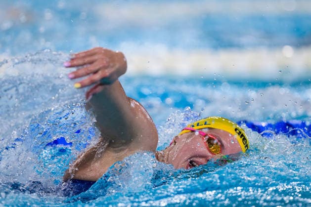 260810 Thilda Häll of Sweden competes in women™s 800 meters freestyle swimming heats during day eleven of the 2026 European Aquatics Championships on August 10, 2026 in Saint-Denis. Photo: Joel Marklund BILDBYRAN kod JM JM0838 bbeng simning swimming svomming 2026 european aquatics championships em dam Sverige Sweden Copyright: JOELxMARKLUND BB260810JM054