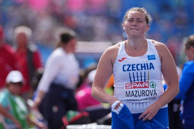 European Athletics Championships, Birmingham, United Kingdom, August 10, 2026. Martina Mazurova of the Czech Republic after the shot put qualifying round. (CTKxPhoto JaroslavxSvoboda) CTKPhotoP2026081002743  CTKPhotoP2026081002743