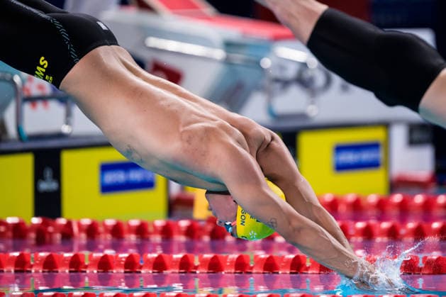 260810 Robin Hanson of Sweden competes in men™s 4x200 meters freestyle swimming relay heats during day eleven of the 2026 European Aquatics Championships on August 10, 2026 in Saint-Denis. Photo: Joel Marklund BILDBYRAN kod JM JM0838 bbeng simning swimming svomming 2026 european aquatics championships em lagkapp Sverige Sweden Copyright: JOELxMARKLUND BB260810JM102