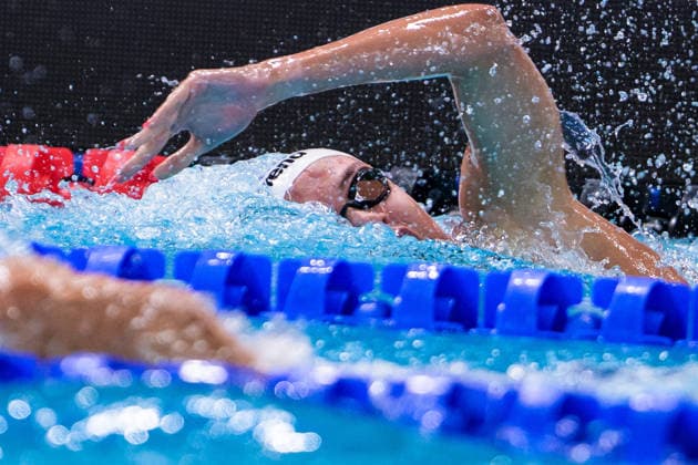 260810 Hanne Stamnesfet Naess of Norway competes in women™s 800 meters freestyle swimming heats during day eleven of the 2026 European Aquatics Championships on August 10, 2026 in Saint-Denis. Photo: Joel Marklund BILDBYRAN kod JM JM0838 bbeng simning swimming svomming 2026 european aquatics championships em dam Norge Copyright: JOELxMARKLUND BB260810JM114