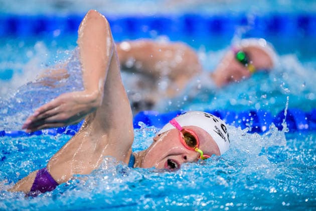 260810 Malla Hämäläinen of Finland competes in women™s 800 meters freestyle swimming heats during day eleven of the 2026 European Aquatics Championships on August 10, 2026 in Saint-Denis. Photo: Joel Marklund BILDBYRAN kod JM JM0838 bbeng simning swimming svomming 2026 european aquatics championships em dam Finland Copyright: JOELxMARKLUND BB260810JM116