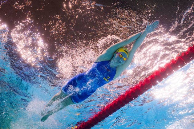 260810 Thilda Häll of Sweden competes in women™s 800 meters freestyle swimming heats during day eleven of the 2026 European Aquatics Championships on August 10, 2026 in Saint-Denis. Photo: Joel Marklund BILDBYRAN kod JM JM0838 bbeng simning swimming svomming 2026 european aquatics championships em dam Sverige Sweden Copyright: JOELxMARKLUND BB260810JM129