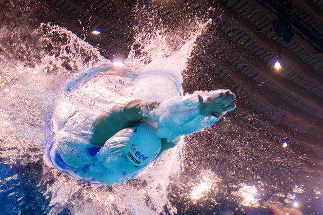 260810 Sandra Maria Balto of Norway competes in women™s 100 meters freestyle swimming heats during day eleven of the 2026 European Aquatics Championships on August 10, 2026 in Saint-Denis. Photo: Joel Marklund BILDBYRAN kod JM JM0838 bbeng simning swimming svomming 2026 european aquatics championships em dam Norge Copyright: JOELxMARKLUND BB260810JM134