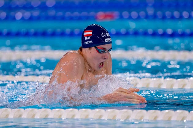 France, Paris, Centre Aquatique Olympique Metropole du Grand Paris, 10.08.2026, European Aquatics Championships Artistic Swimming, Day 11, Morning Session, Philipp Rizek of Austria, Photo by Eibner Pressefoto Tino Henschel European Aquatics Championships Artistic Swimming, Day 11, Morning Session Paris Copyright: xEibnerxPressefotox