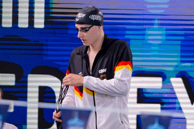 France, Paris, Centre Aquatique Olympique Metropole du Grand Paris, 10.08.2026, European Aquatics Championships Artistic Swimming, Day 11, Morning Session, Finn Hammer of Germany, Photo by Eibner Pressefoto Tino Henschel European Aquatics Championships Artistic Swimming, Day 11, Morning Session Paris Copyright: xEibnerxPressefotox