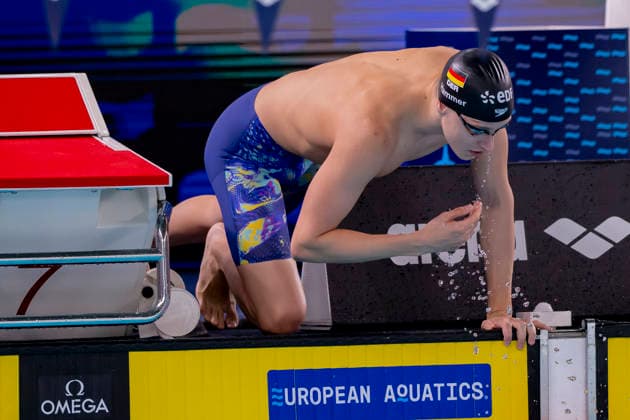 France, Paris, Centre Aquatique Olympique Metropole du Grand Paris, 10.08.2026, European Aquatics Championships Artistic Swimming, Day 11, Morning Session, Finn Hammer of Germany, Photo by Eibner Pressefoto Tino Henschel European Aquatics Championships Artistic Swimming, Day 11, Morning Session Paris Copyright: xEibnerxPressefotox