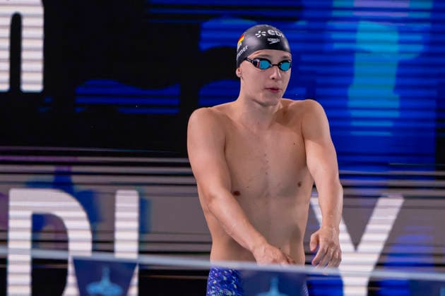 France, Paris, Centre Aquatique Olympique Metropole du Grand Paris, 10.08.2026, European Aquatics Championships Artistic Swimming, Day 11, Morning Session, Finn Hammer of Germany, Photo by Eibner Pressefoto Tino Henschel European Aquatics Championships Artistic Swimming, Day 11, Morning Session Paris Copyright: xEibnerxPressefotox