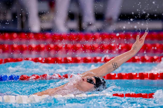 France, Paris, Centre Aquatique Olympique Metropole du Grand Paris, 10.08.2026, European Aquatics Championships Artistic Swimming, Day 11, Morning Session, Cedric Buessing of Germany, Photo by Eibner Pressefoto Tino Henschel European Aquatics Championships Artistic Swimming, Day 11, Morning Session Paris Copyright: xEibnerxPressefotox